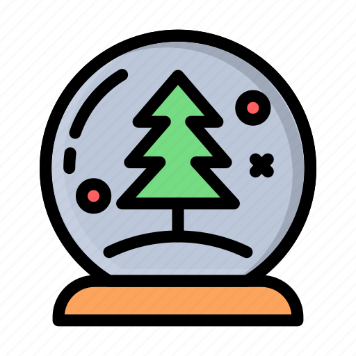 Christmas, snow, globe, newyear, decoration icon - Download on Iconfinder