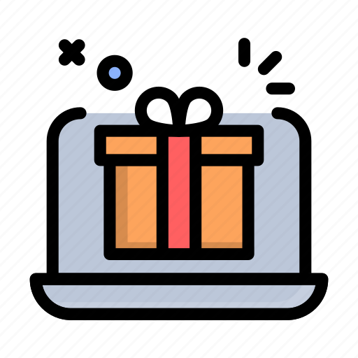 Online, gift, christmas, newyear, celebration icon - Download on Iconfinder