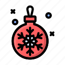 ornament, christmas, snowflake, newyear, decoration