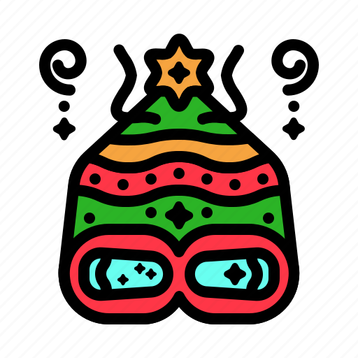 Hat, skiing, glasses, winter, cold, xmas, new year icon - Download on Iconfinder