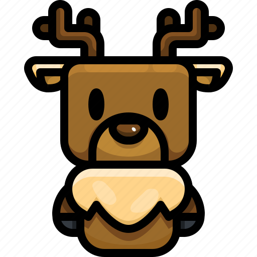 Animal, christmas, deer, mammal, reindeer, winter icon - Download on Iconfinder