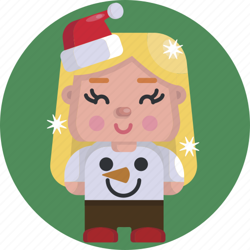 Avatars, blonde, christmas, festive, girl, sweet, xmas icon - Download on Iconfinder