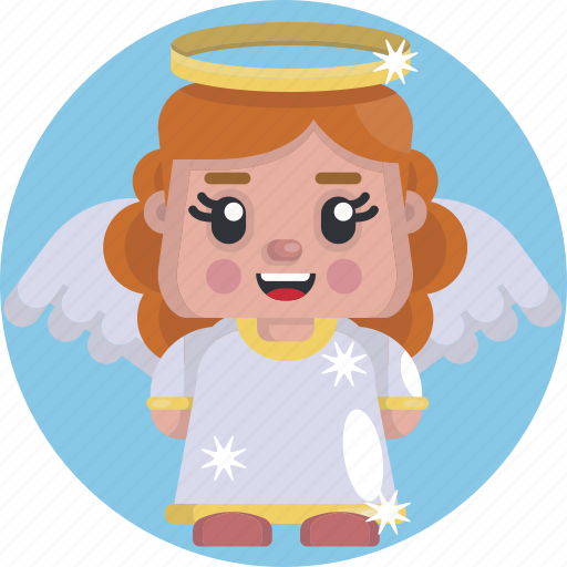 Angel, avatars, celebration, cheerful, christmas, cute, wings icon - Download on Iconfinder