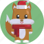 animal, avatars, christmas, cute, festive, fox, xmas 