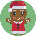 avatars, christmas, cute, festive, gingerman, happy, smile