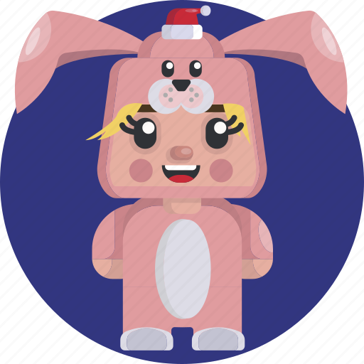 Avatars, bunny, christmas, costume, cute, funny, rabbit icon - Download on Iconfinder