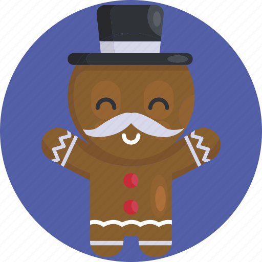 Avatars, christmas, cute, festive, gingerman, happy, smile icon - Download on Iconfinder