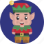 avatars, celebration, christmas, claus, cute, elf, santa 
