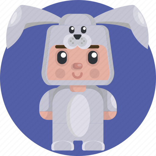 Avatars, boy, bunny, christmas, costume, rabbit, sweet icon - Download on Iconfinder