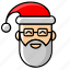 christmas, avatar, beard, santa hat, santa claus 