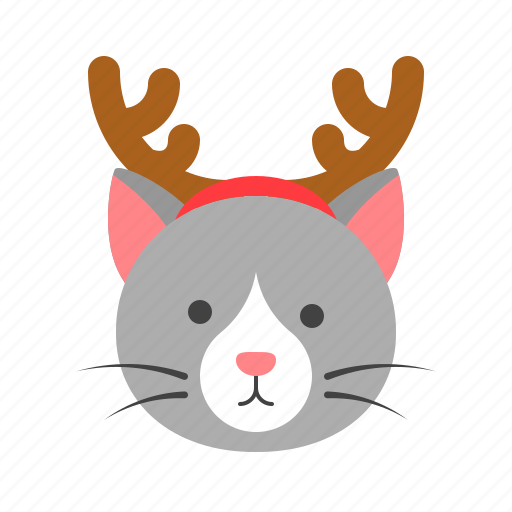 Animal, cat, christmas, horn, pet, xmas icon - Download on Iconfinder