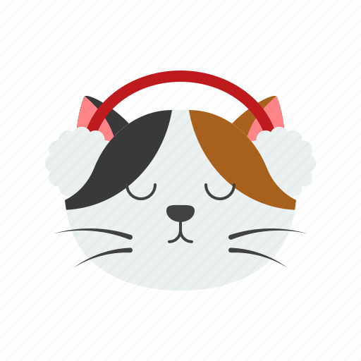 Animal, cat, christmas, earmuffs, pet, xmas icon - Download on Iconfinder