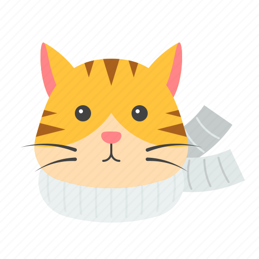 Animal, cat, christmas, pet, scarf, xmas icon - Download on Iconfinder