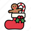 candy, christmas, christmas decoration, decoration, santa stocking, sweets, sweet 