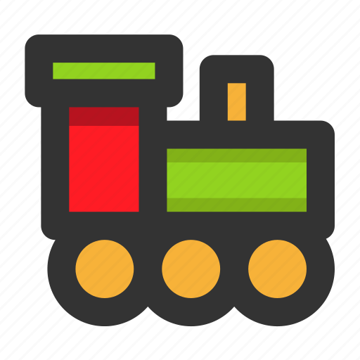 Christmas, decoration, gift, present, toy, train, xmas icon - Download on Iconfinder