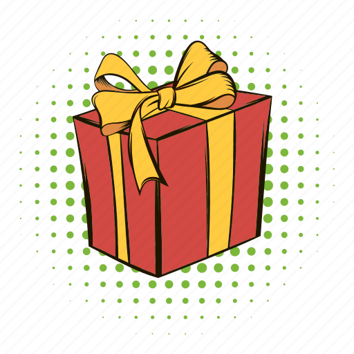 Box, comics, funnies, gift, gift box, present, ribbon icon - Download on Iconfinder