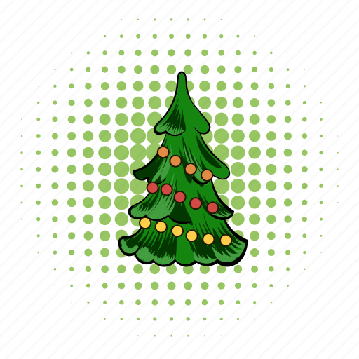 Comics, fir, fir-tree, pine, spruce, tree, xmas icon - Download on Iconfinder