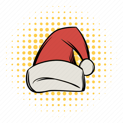 Cartoon, comics, funnies, hat, header, red, santa icon - Download on Iconfinder