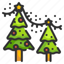 pine, tree, christmas, celebration, forest, festive, decoration