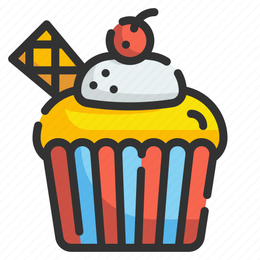 Sweet, muffin, christmas, cupcake, bakery, dessert, food icon - Download on Iconfinder