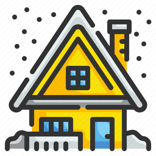 Winter, snow, shelter, home, christmas, residential, house icon - Download on Iconfinder