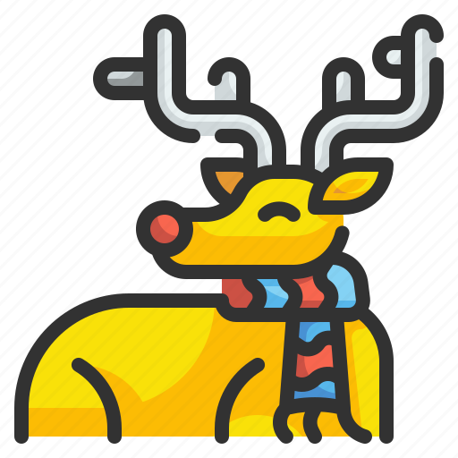 Mammal, christmas, animal, winter, festivity, reindeer, deer icon - Download on Iconfinder