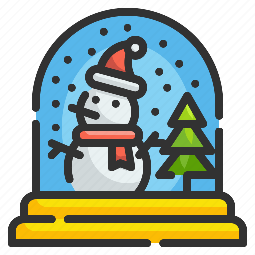 Pine, snow, ornament, globe, christmas, snowman, decoration icon - Download on Iconfinder