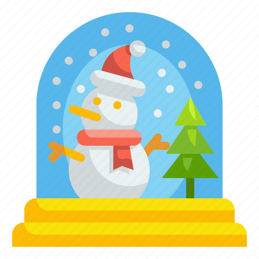 Decoration, ornament, globe, christmas, snowman, snow, pine icon - Download on Iconfinder