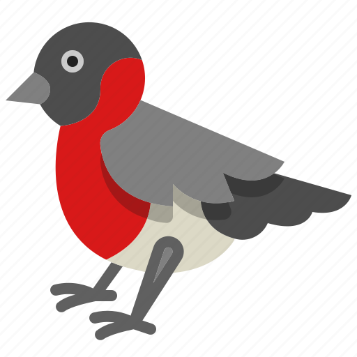 Bullfinch, bird, wildlife, animal, winter, wing icon - Download on Iconfinder