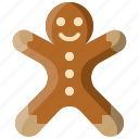 gingerbread, man, food, cookie, christmas, dessert, sweet