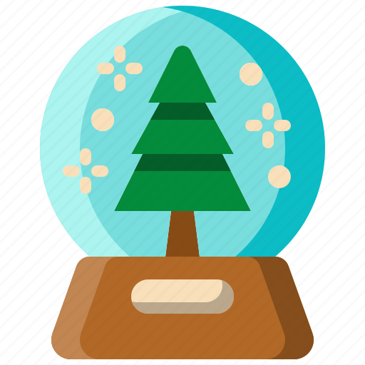 Snow, globe, glass, sphere, christmas, tree, decoration icon - Download on Iconfinder