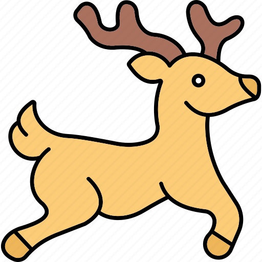 Reindeer, christmas, xmas, deer, animal, santa, rudolf icon - Download on Iconfinder