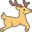 reindeer, christmas, xmas, deer, animal, santa, rudolf, winter, celebration 