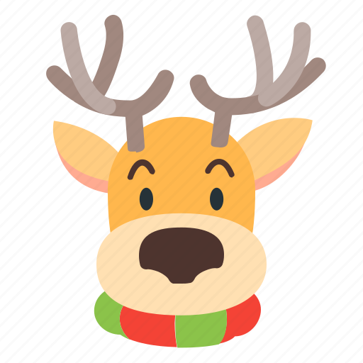 Animal, deer, face, xmas icon - Download on Iconfinder