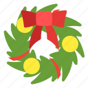 wreath, xmas, christmas, decoration