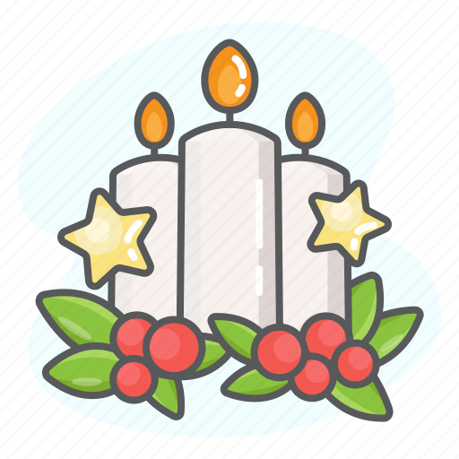 Candle, xmas, light, celebration, holiday, christmas, decoration icon - Download on Iconfinder