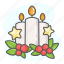 candle, xmas, light, celebration, holiday, christmas, decoration 