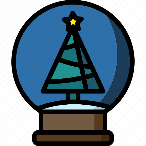 Ball, christmas, globe, snow, tree, winter, xmas icon - Download on Iconfinder