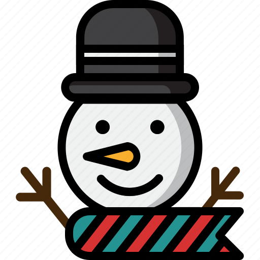Carrot, hat, scarf, snow, snowman, white, winter icon - Download on Iconfinder