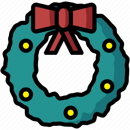 Christmas, circle, decoration, holly, mistletoe, winter, wreath icon - Download on Iconfinder