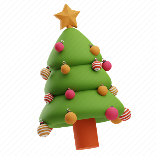 Christmas, tree, leaf, plant, nature, winter, xmas 3D illustration - Download on Iconfinder