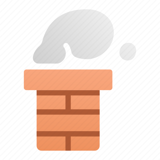Chimney, house, roof, rooftop, santa, smoke, warm icon - Download on Iconfinder