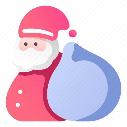 Bag Christmas Claus Gift Hat Santa Icon
