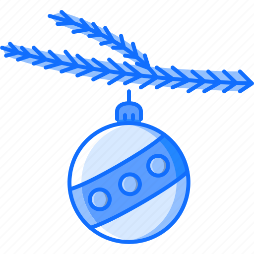 Ball, branch, christmas, holiday, new, winter, year icon - Download on Iconfinder