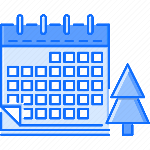 Calendar, christmas, holiday, new, tree, winter, year icon - Download on Iconfinder