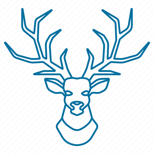 Animal, christmas, deer, male, winter icon - Download on Iconfinder
