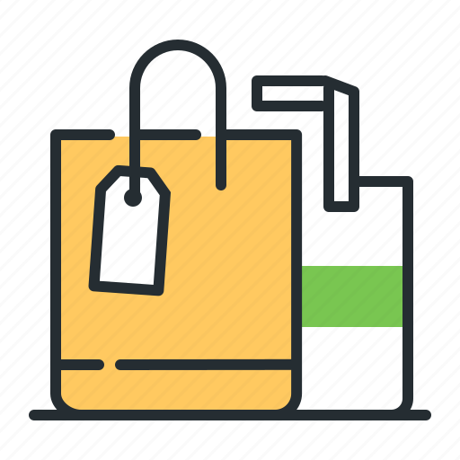 Package, purchase, shop, shopping bag icon