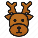deer, animal, santa, pet, claus, christmas, reindeer