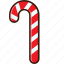 candy, cane, christmas food, christmas icon, decoration