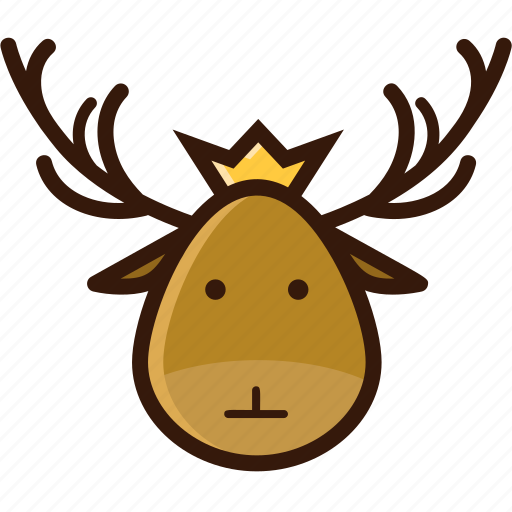 Christmas icon, decoration, deer, deer head, ornament, santa deer icon - Download on Iconfinder